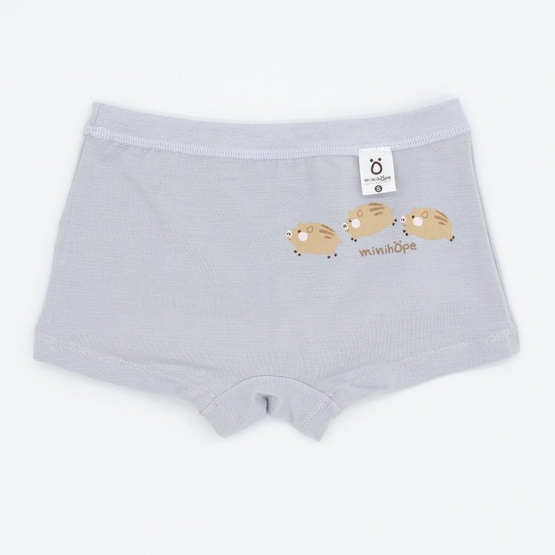 Girls' Boxer Shorts-Boar Jumping - เสื้อยืด - ผ้าฝ้าย/ผ้าลินิน สีม่วง