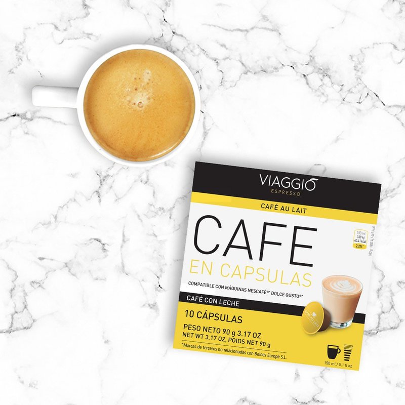 【Dolce Gusto機適用】Viaggio Espresso DG05 Latte奶泡膠囊咖啡 - 咖啡/咖啡豆 - 濃縮/萃取物 黃色