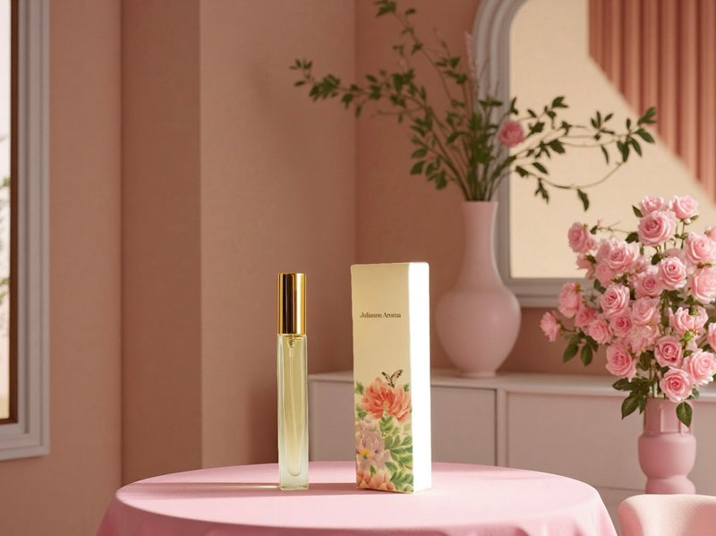 The Scent of Love: Cupid's Golden Radiance | Damask Rose Perfume for Good Fortune - น้ำหอม - พืช/ดอกไม้ สึชมพู