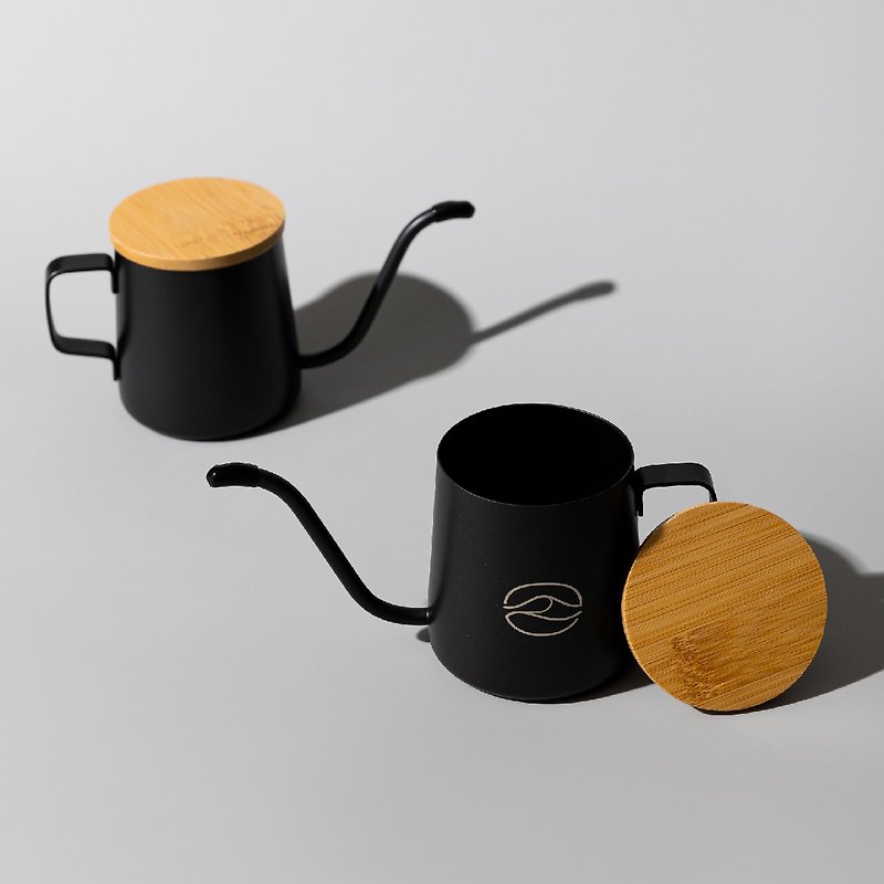 【Thin mouth coffee hand pour pot】 - Coffee Pots & Accessories - Other Metals Black