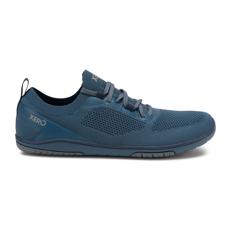 【Xero】Nexus Knit Barefoot Sports Lifestyle Shoes-Sky Blue-Men - รองเท้าวิ่งผู้ชาย - วัสดุอื่นๆ สีน้ำเงิน