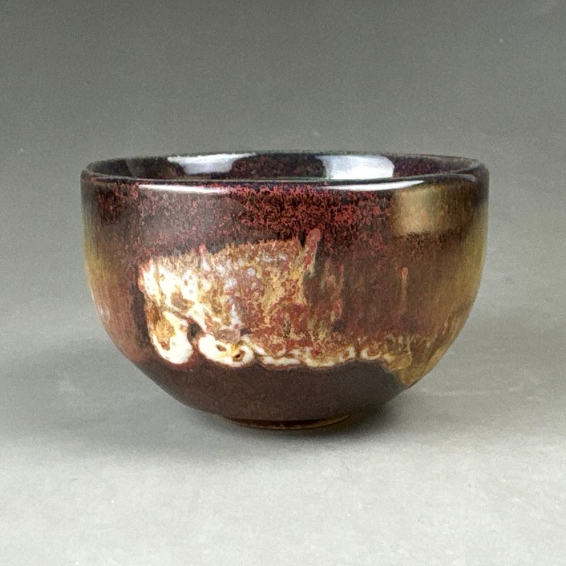 台灣 烈燒 志野釉茶杯 陸 - 茶壺/茶杯/茶具 - 陶 咖啡色