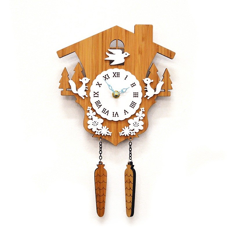 Decoylabのカッコー時計　CUCKOO-A - 時計 - 竹製 ブラウン