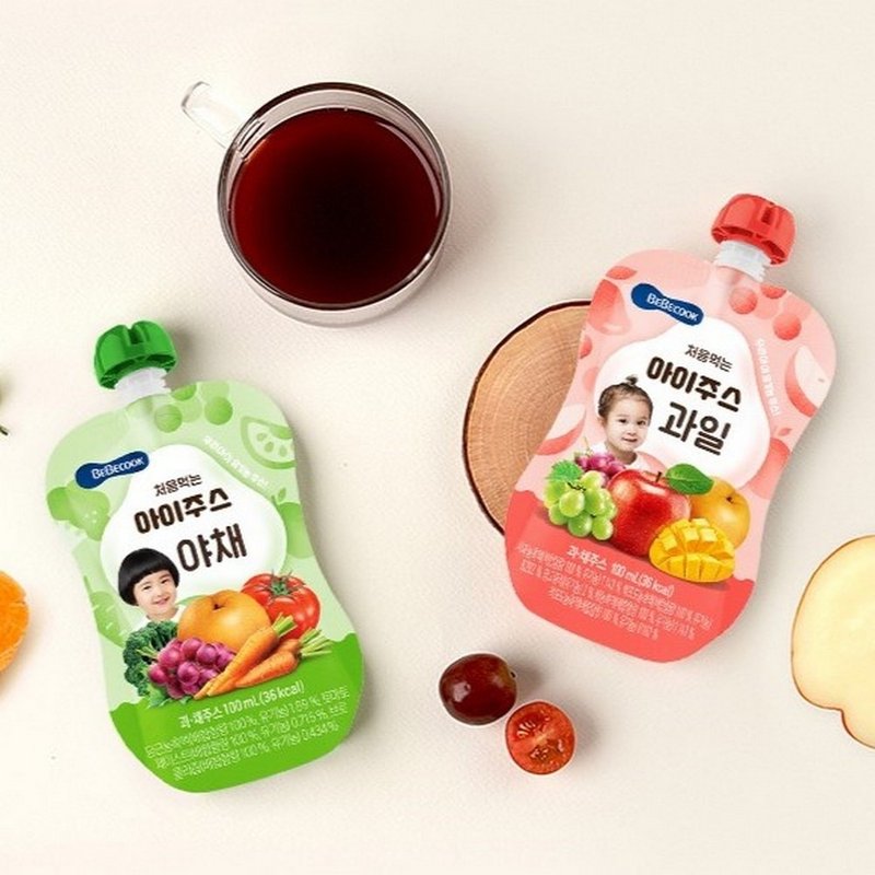 Korea 【BEBECOOK】Baoshan Infant Mixed Vegetable Juice (100ml) - Kids' Toys - Other Materials 