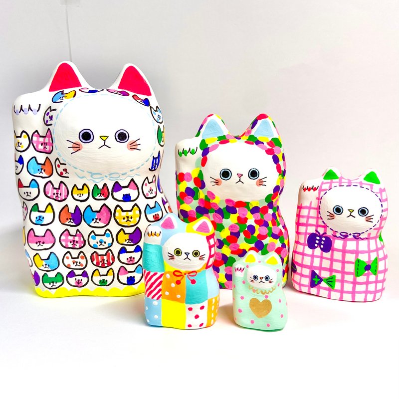 Lucky cat Ryoshka - Items for Display - Paper Multicolor