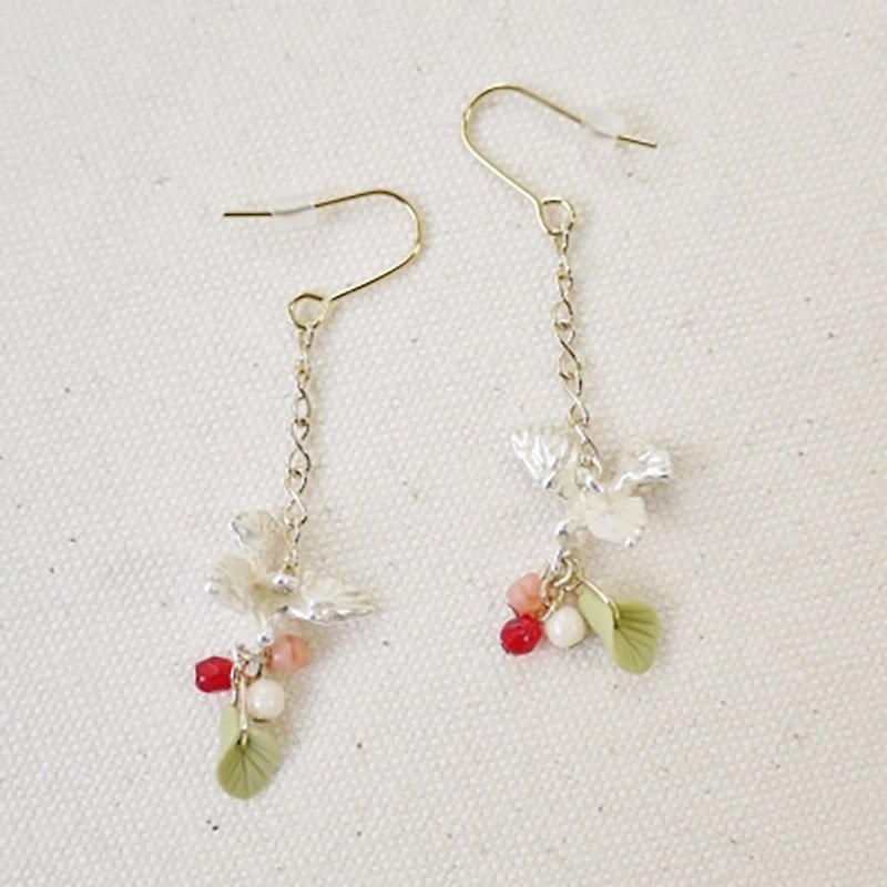 Poppo Spring Poppo / Earrings PA177 - Earrings & Clip-ons - Other Metals Red