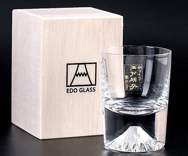 80cc【日本江戶硝子】田島硝子富士山冷酒杯日本製客製化- 設計館MSA 