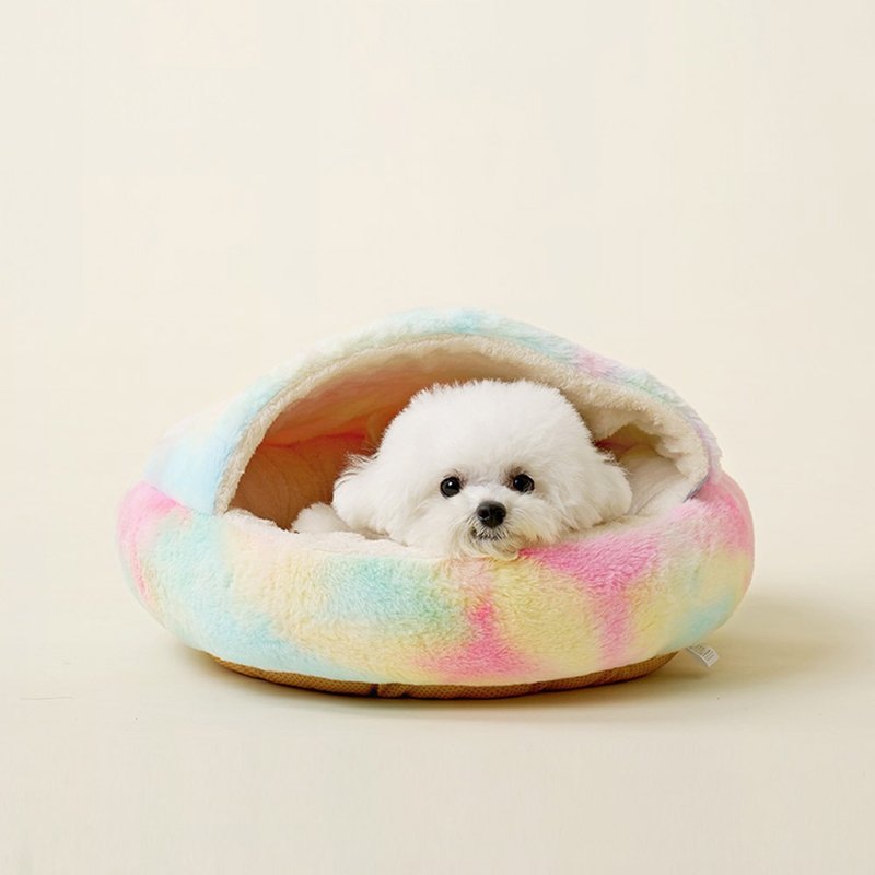 Aurora round pet sleeping mat fur child kennel pet nest cat cat nest kennel exclusive - อื่นๆ - ผ้าฝ้าย/ผ้าลินิน 