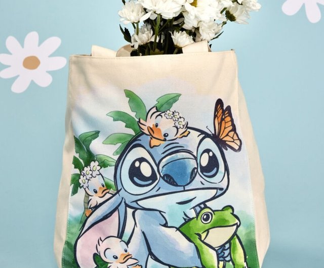loungefly ラウンジフライ スティッチ トートバッグ Loungefly】US Disney スティッチ ぬいぐるみ トートバッグ