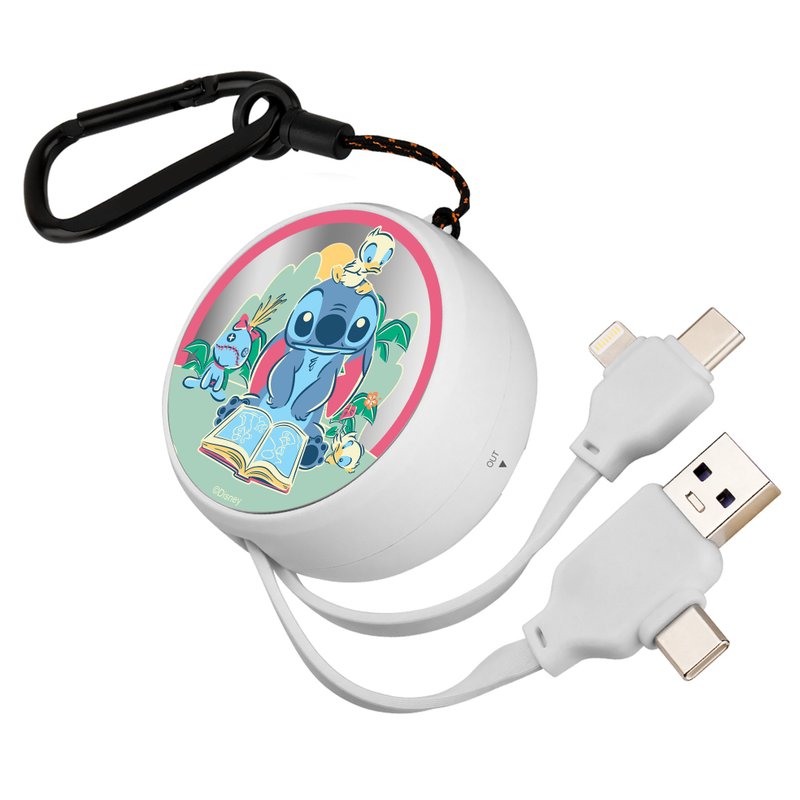 i-Smart-Disney 4in1 Multi Fast Charging Cable-Stitch - ที่ชาร์จ - พลาสติก สีน้ำเงิน