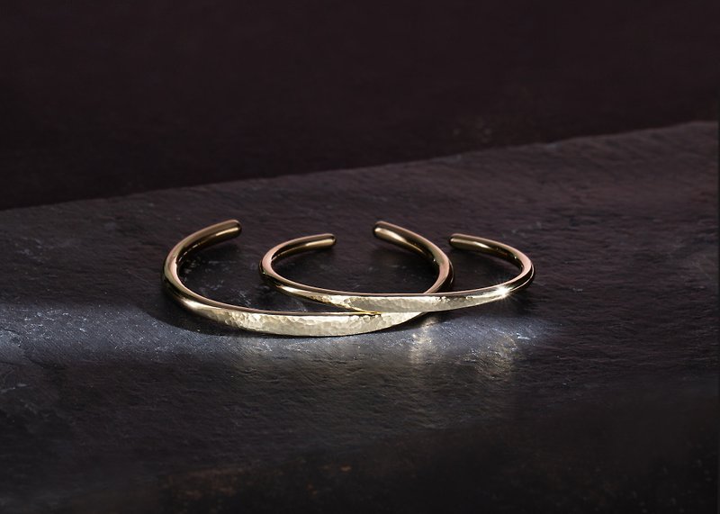 經典目眼 銅質手環 Eye Cuff Copper Bangle - 手鍊/手鐲 - 銅/黃銅 金色