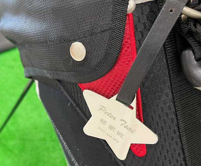 FulgorJewel】Customized Golf Bag Name Tag Airplane Shaped Luggage