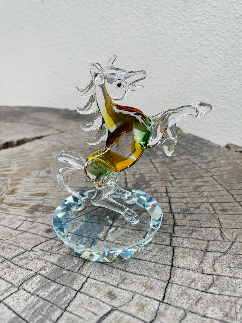 琉璃 水晶玻璃 生肖 馬 馬上鑽 一馬當先 馬到成功 - 擺飾/家飾品 - 琉璃 