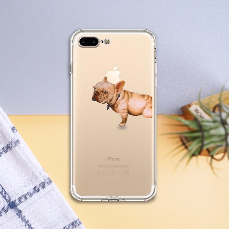 Ice Shell - Hairy Child [Bulldog] - iPhone (iPhone 6/7 Plus) - Original Mobile Phone Case / Case / Drop Case / Phone Case - Phone Cases - Plastic Transparent