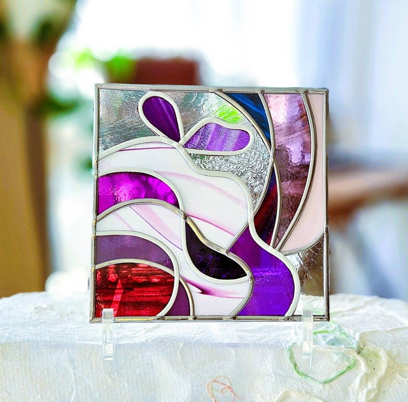 新作 One Earth Harmony -向宇宙敞開-Cosmic Crown桌上藝術品 - 裝飾/擺設  - 琉璃 紫色