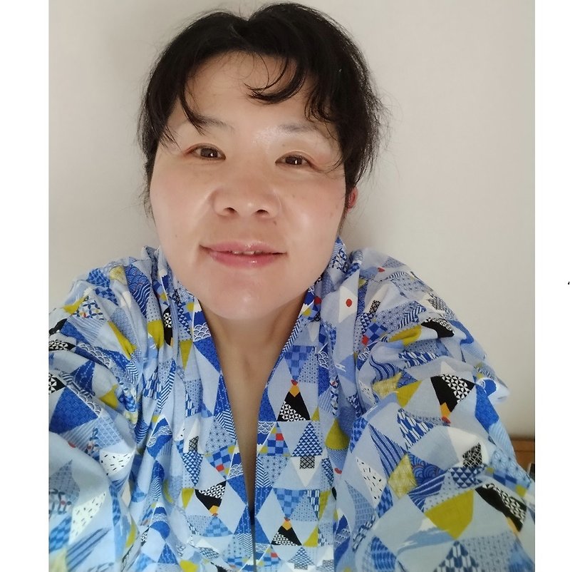【Made in Japan / Hand-sewn】Japanese-style Handmade Kimono Jacket Haori ; Fuji - เสื้อแจ็คเก็ต - ผ้าฝ้าย/ผ้าลินิน สีน้ำเงิน