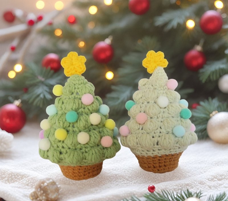 鈎織閃燈聖誕樹 - 盆栽/植栽 - 棉．麻 