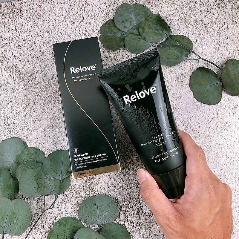 Relove Man's intimate skin cleansing gel - Men's Skincare - Other Materials Black