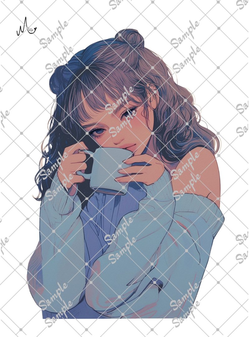 オリジナル人物ステッカー - 貼紙 - 紙 