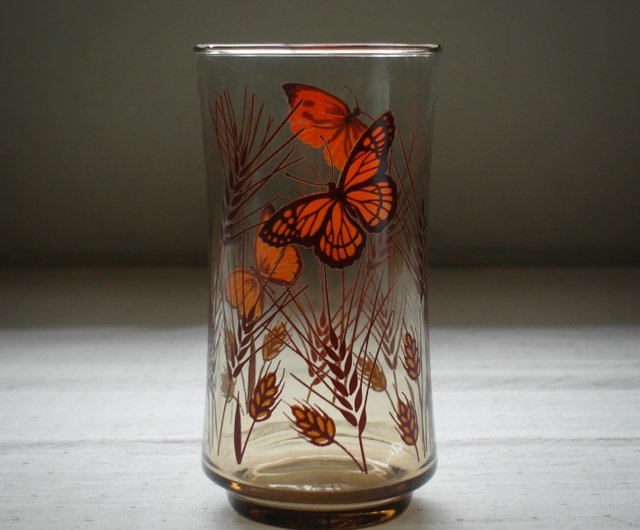 1970's butterfly wheat Libbey drinking glasses. : r/vintage