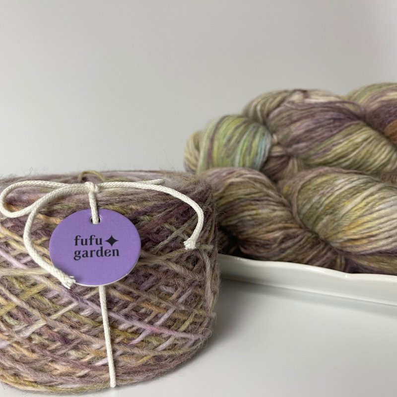 Fufugarden羊毛花苞系列-紫藤風 - 編織/刺繡/羊毛氈/縫紉 - 羊毛 