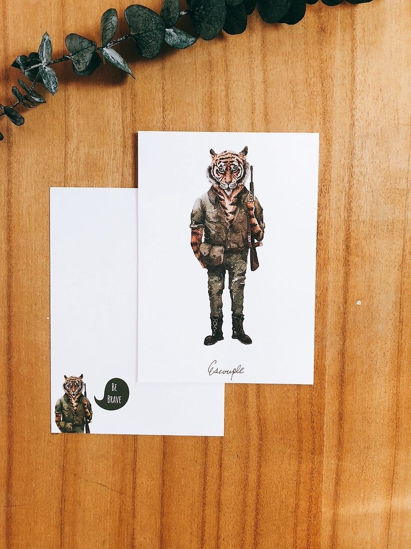 Animal Postcard - Tiger - Cards & Postcards - Paper Multicolor