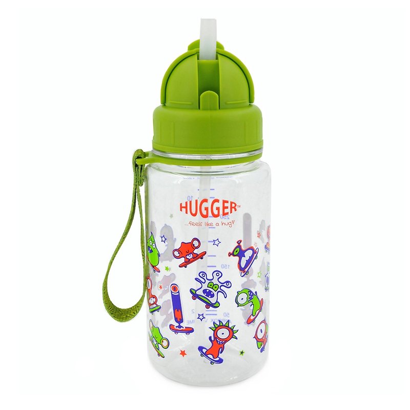 HUGGER Children's Straw Kettle Monster Tritan Non-toxic Safety Material (with replacement straw) - Other - Other Materials Green