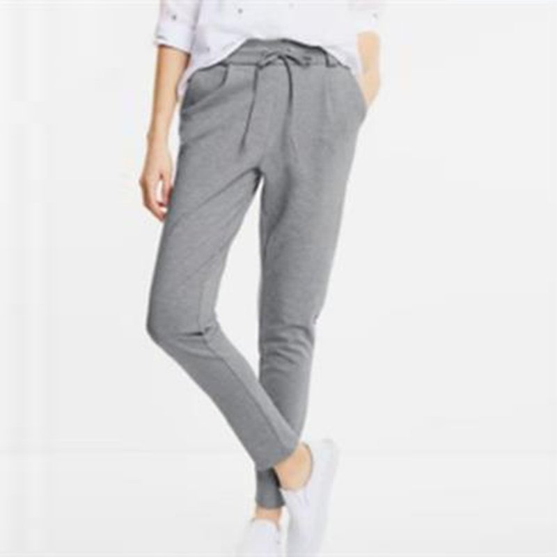 Slim fit tailored pants - Women's Pants - Polyester Gray