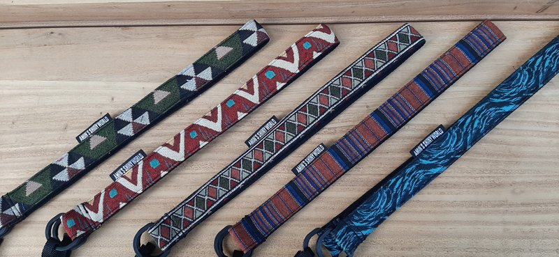 AMIN'S SHINY WORLD  原創手工民族風格相機.小包.手機殼多用背帶 - 相機背帶 - 棉．麻 多色