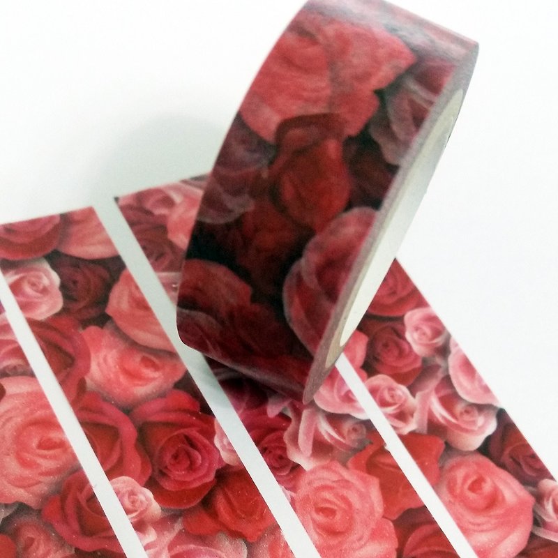 私はあなたを愛してバラのバラを紙のテープをディスペンス - マスキングテープ - 紙 