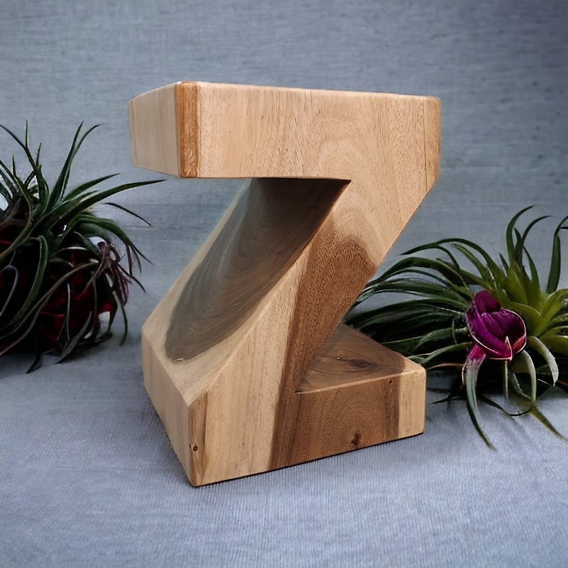 Suar wood Z stool - Chairs & Sofas - Wood 