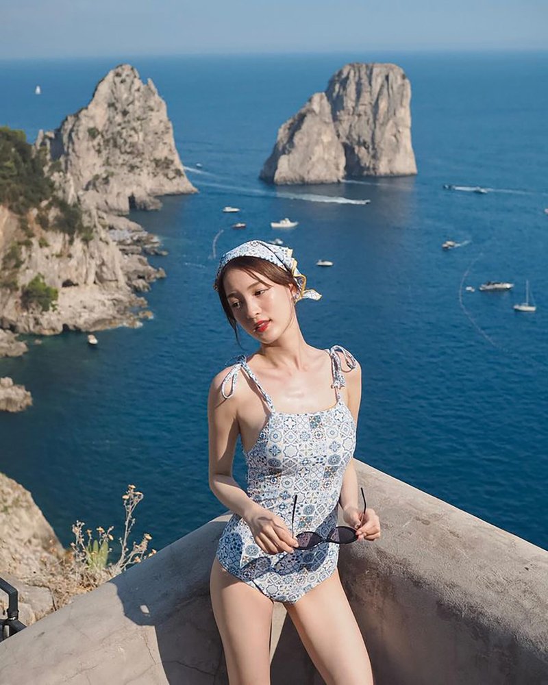 NO.14 - Moroccan / Swimwear - 女泳衣/比基尼 - 其他材質 藍色