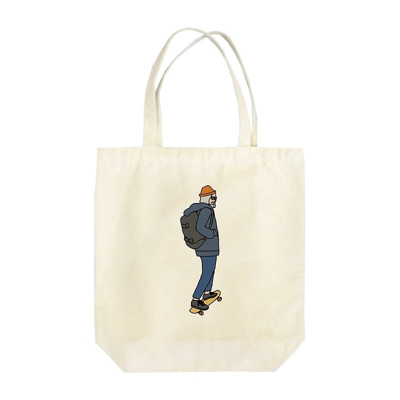 Old man #7 Tote Bag - Handbags & Totes - Cotton & Hemp 