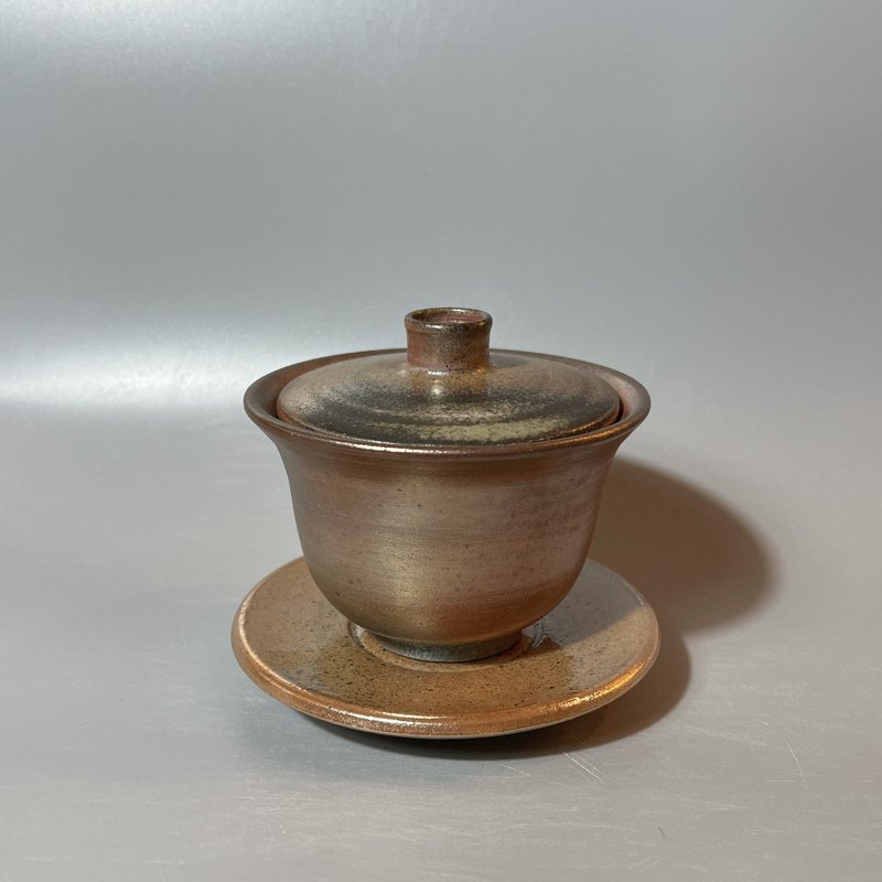 柴燒玫瑰金蓋杯 / 三才杯  / 小平凡手作 - 茶壺/茶杯/茶具 - 陶 