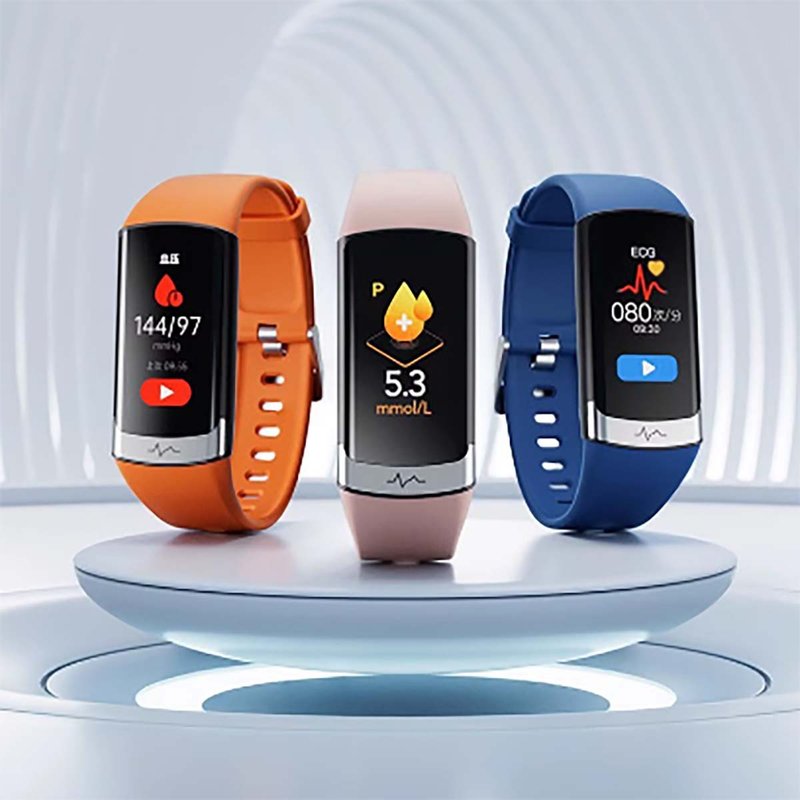 [Free shipping] Blood glucose measurement watch heart rate blood pressure high-precision monitor sports bracelet DiDo F50S - แกดเจ็ต - วัสดุอื่นๆ หลากหลายสี