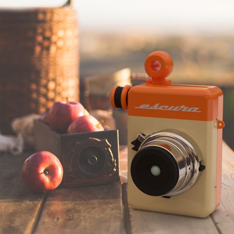 Full Manual Polaroid Camera [Orange] - Cameras - Plastic Orange
