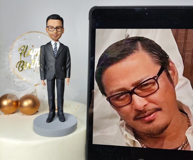 ケーキトッパー オーダーメイド 似顔絵プレゼント フィギュア人形