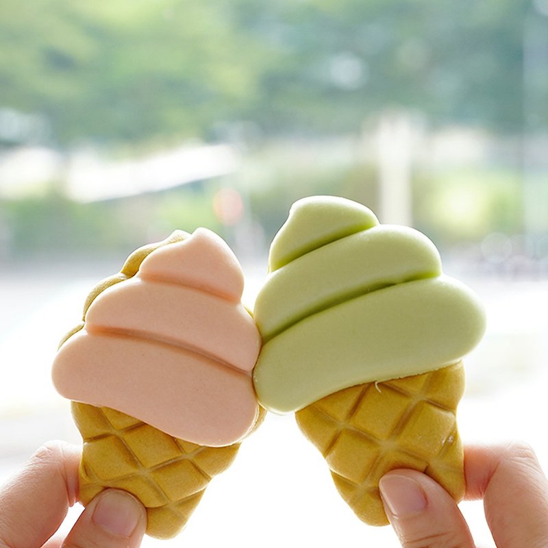 美姬饅頭 彩虹冰淇淋鮮乳造型饅頭 一盒6入 - 其他 - 其他材質 