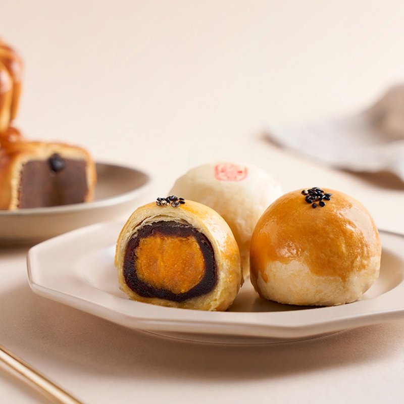 彰化蛋黃酥 經典酥皮月餅15入禮盒 快速出貨 - 蛋糕/甜點 - 新鮮食材 紅色