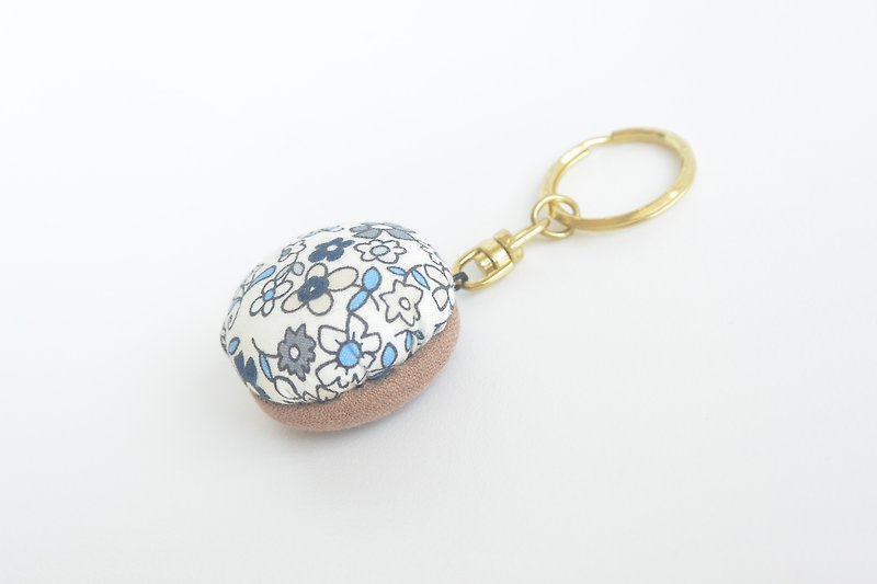 Soft key ring-blue floral - Keychains - Other Materials Blue