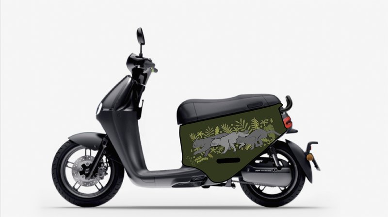 BLR gogoro 車身造型保護套 iD221 貓跑綠 - 其他 - 聚酯纖維 綠色