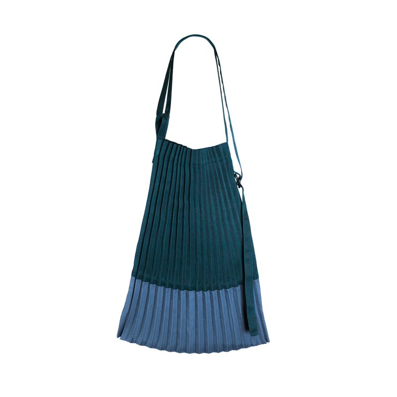 Errorism * Pleated colour blocking 2 ways bag - กระเป๋าแมสเซนเจอร์ - วัสดุกันนำ้ 