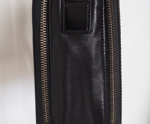 CELINE セリーヌ ロゴ 2way ショルダーバッグ ブラック エナメル