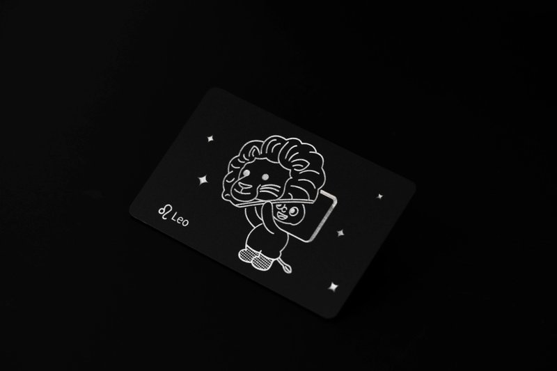 [Constellation Series] Leo Touch Card (comes with keychain) - Gadgets - Plastic Black