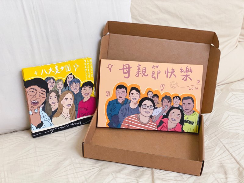 【客製無框畫】絲絨柔霧無框畫/多種尺寸可選/紀念/佈置 - 其他 - 紙 多色