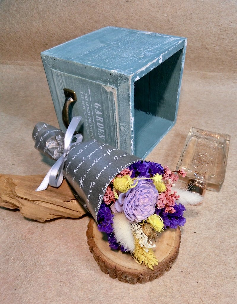 小さな花束[路上落書き]ドライフラワー母の日ブーケ卒業ブーケ小さな贈り物小さな花束 - ドライフラワー・ブーケ - 寄せ植え・花 