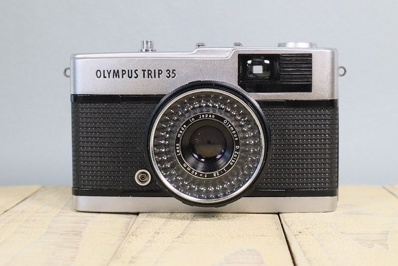 [Fully functional] Old film camera Olympus OLYMPUS TRIP35 S/N688582 p078 - กล้อง - โลหะ สีดำ