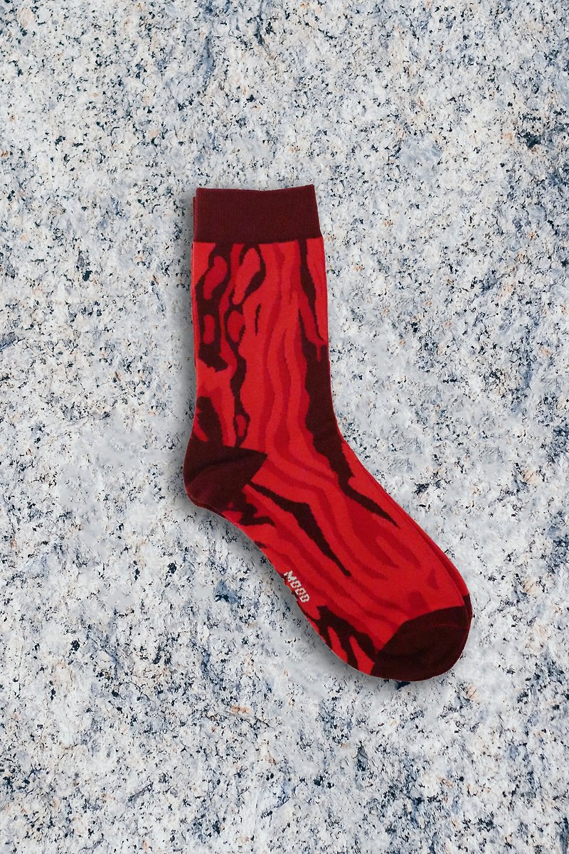 MOODLABBYLORRAINE | RED FANTASY SOCKS - Socks - Cotton & Hemp Red