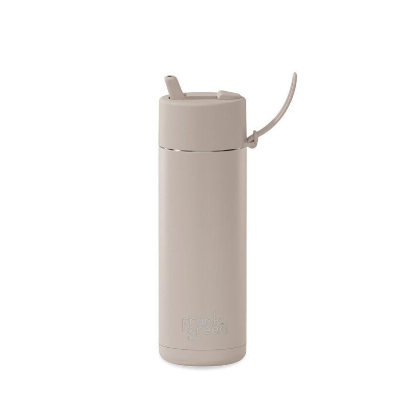 【frank green Taiwan】Triple-Walled Insulated Bottle 595ml - Latte - กระติกน้ำ - สแตนเลส สีเทา