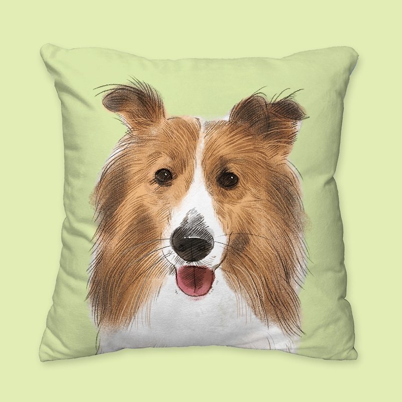 [I will always love you] Classic Xilete Pillow Dog Animal Pillow/Pillow/Cushion - หมอน - ผ้าฝ้าย/ผ้าลินิน สีส้ม